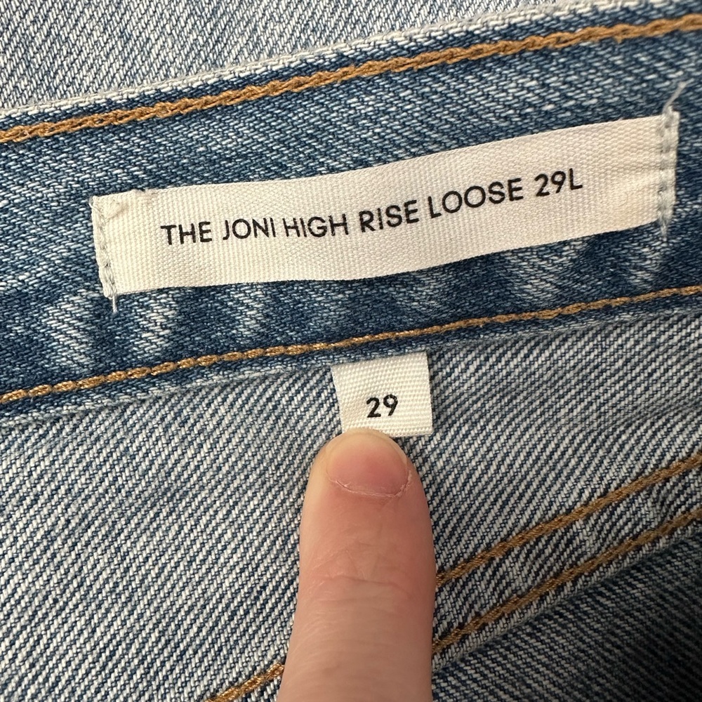 Denim Forum The Joni High Rise Loose 29L Light Wash Jeans - Picture 5 of 7